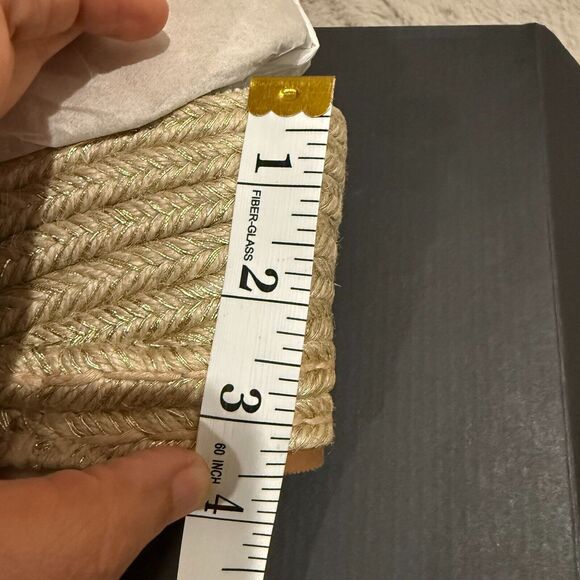 NIB Naturalizer Espadrille Wedge Sandals Berlin Comfort Heel Bettina Boho Sz 12 - Picture 9 of 13